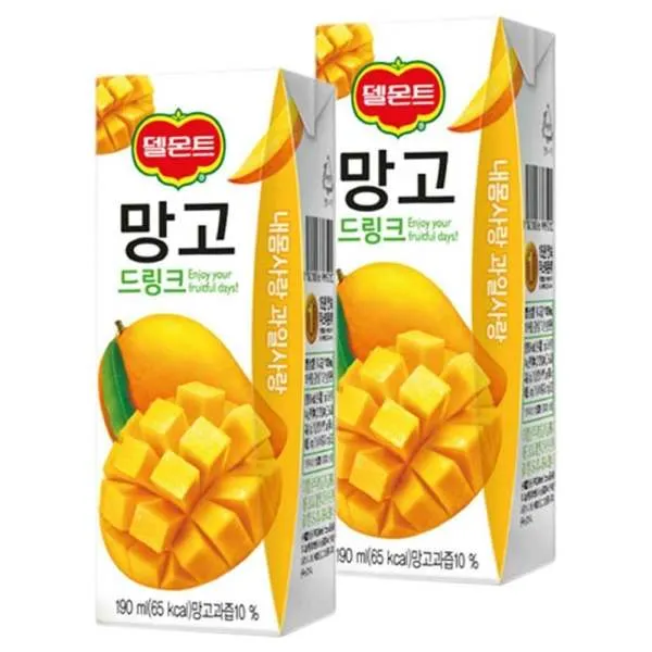 롯데칠성음료 델몬트 망고 드링크 190ml (32개)